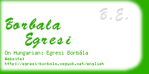 borbala egresi business card
